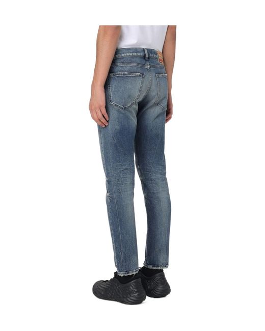 DIESEL Blue 2019 D-Strukt Distressed Tapered Jeans for men