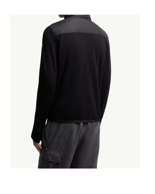 Moncler Black Grenoble Padded Polartec Zip-Up Jacket for men