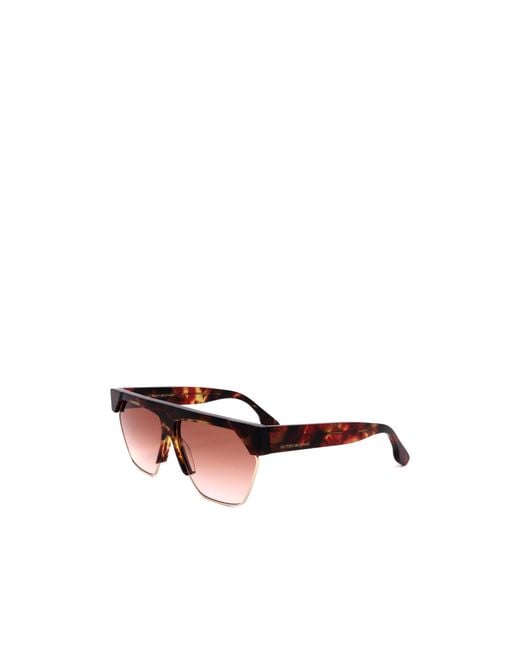 Victoria Beckham Pink Square-Frame Sunglasses