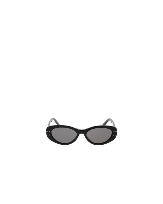 Dior White Eyewear Oval-Frame Sunglasses