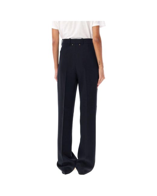 Golden Goose Deluxe Brand Blue Straight-Leg Pleat-Detailed Pants