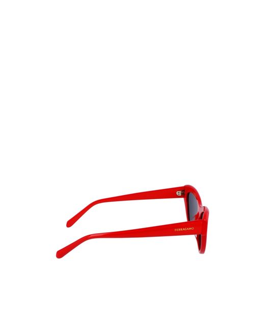 Ferragamo Red Ferragamo Eyewear Cat Eye Frame Sunglasses for men