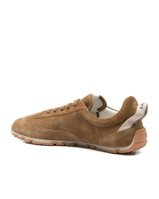 Bally Brown Lace-Up Sneakers for men