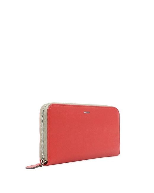 Bally Red Logo Wallet