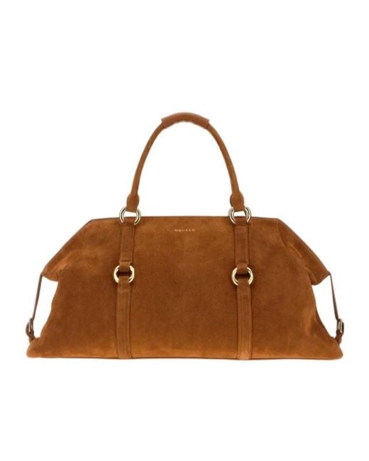 McQueen Brown Farringdon Maxi Tote Bag for men