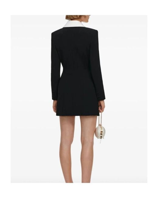 Self-Portrait Black Tailored Blazer Mini Dress