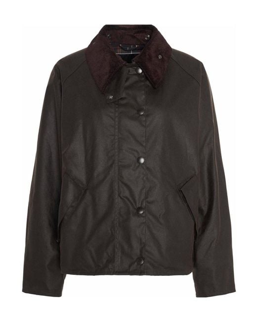Barbour Black Long-Sleeved Casual Jacket