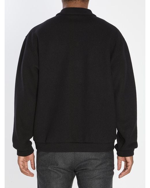 Barena Black Gabier Bomber Jacket for men