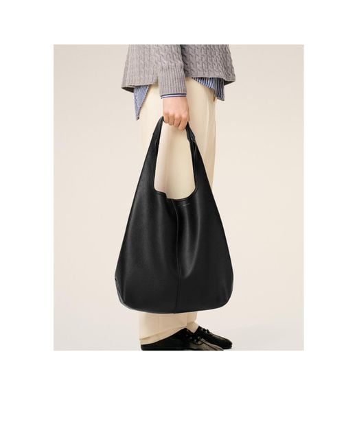 AMI Black Etienne Hobo Bag for men
