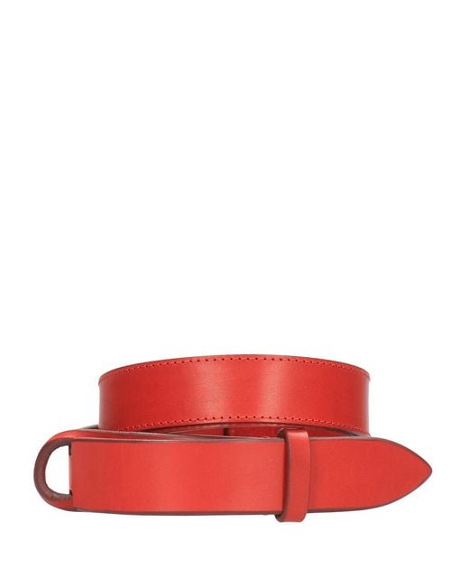 Orciani Red Logo Belt for men