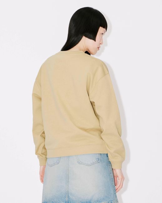 KENZO Natural 'Boke Flower' Crest Sweatshirt