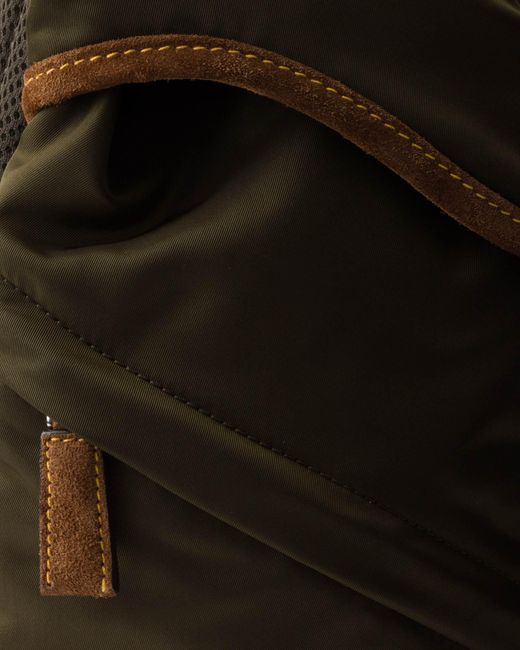 Prada Black Re-Nylon And Suede Backpack for men