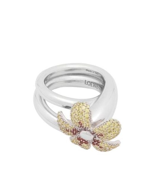 Loewe White Flor Ring