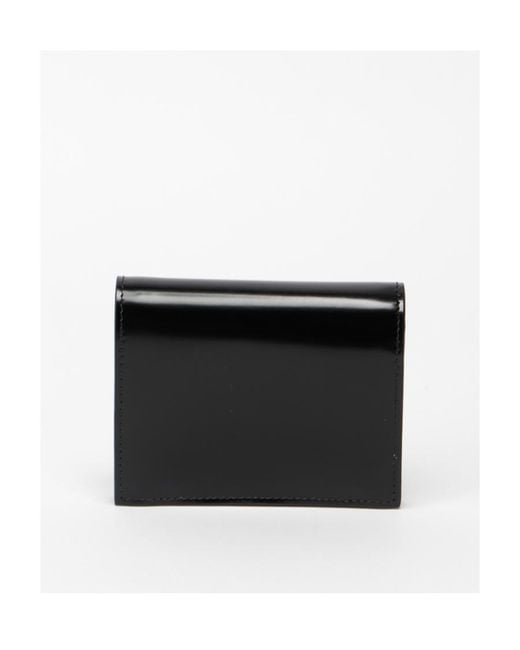 Prada Black Logo Plaque Bi-Fold Wallet