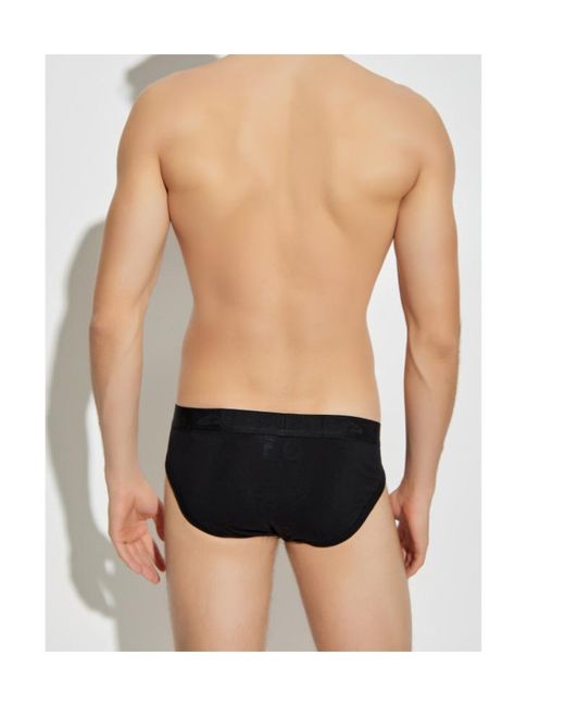 DSquared² Black Elastic Waist Briefs for men