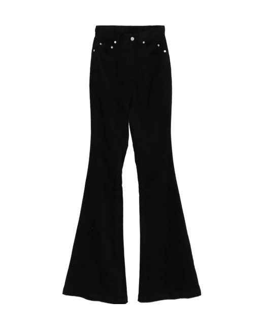 Rick Owens Black Flared Jeans