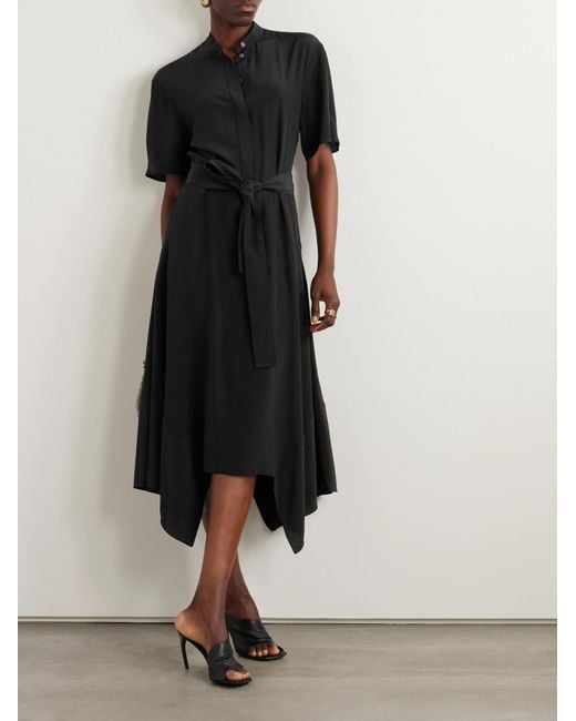 Stella McCartney Black Iconics Crepe Asymmetric Dress