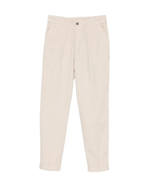 Eleventy Natural Elasticated-Waist Chino Trousers for men