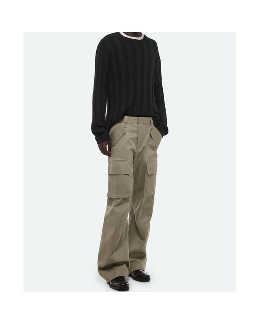 Helmut Lang Gray Khaki Work Pants for men