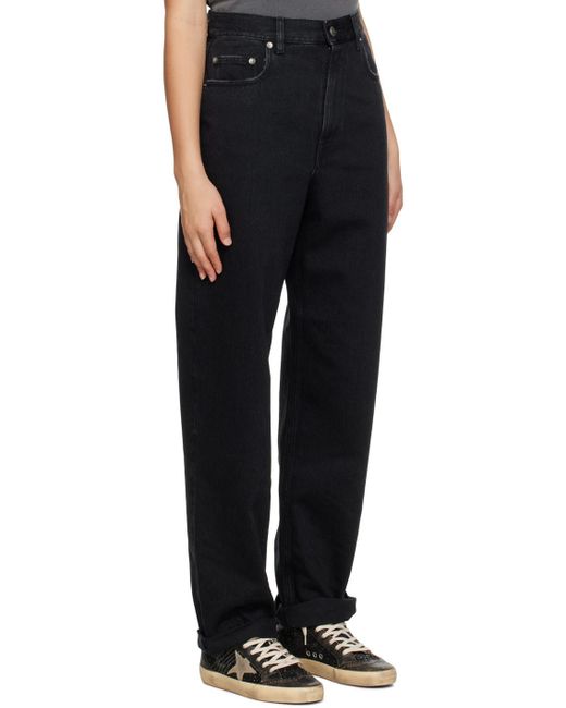 Golden Goose Deluxe Brand Black Star Embellished Wide Leg Jeans