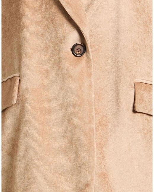 Brunello Cucinelli Natural Single-Breasted Blazer