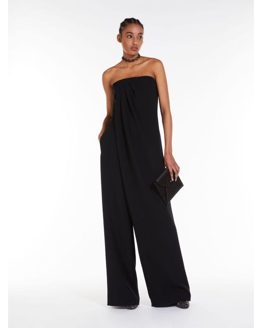 Max Mara Black Bustier-Style Jumpsuit