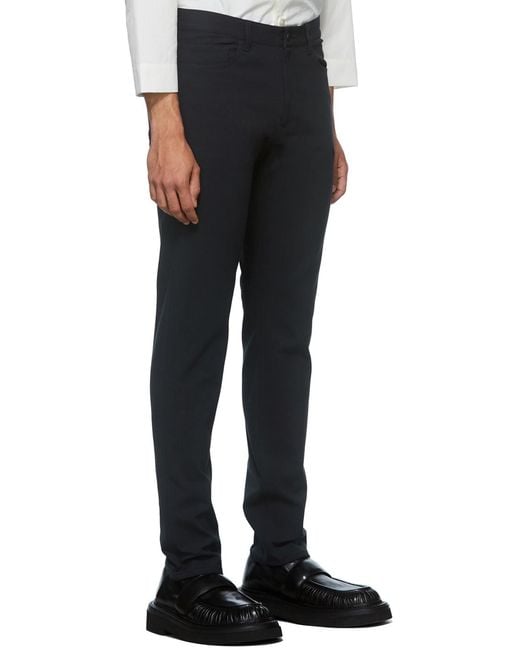 Theory Blue Logo Slim Casual Pants for men