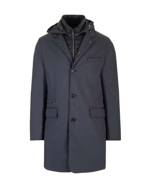 Moorer Blue Redon-Pum Coat for men