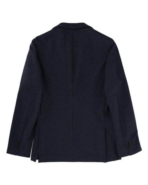 Boss Blue Long-Sleeved Suit Jacket for men