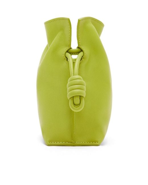 Loewe Green Mini Flamenco Clutch