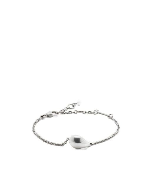 Bottega Veneta White Drop Bracelet