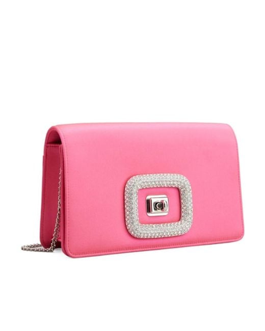 Roger Vivier Pink Viv' Choc Jewel Mini Bag