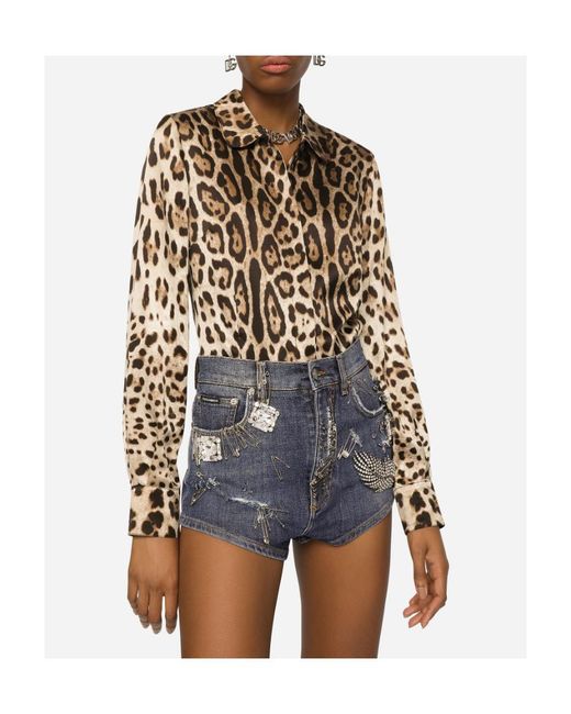 Dolce & Gabbana Brown Camicia
