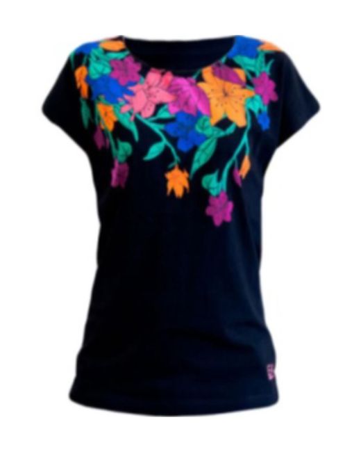 EA7 Blue Floral T-Shirt