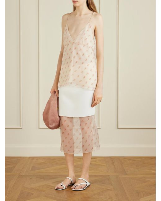 Khaite White Sybil Skirt