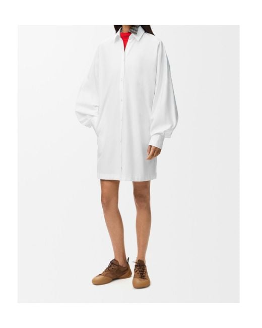 Loewe White Shirt Dress