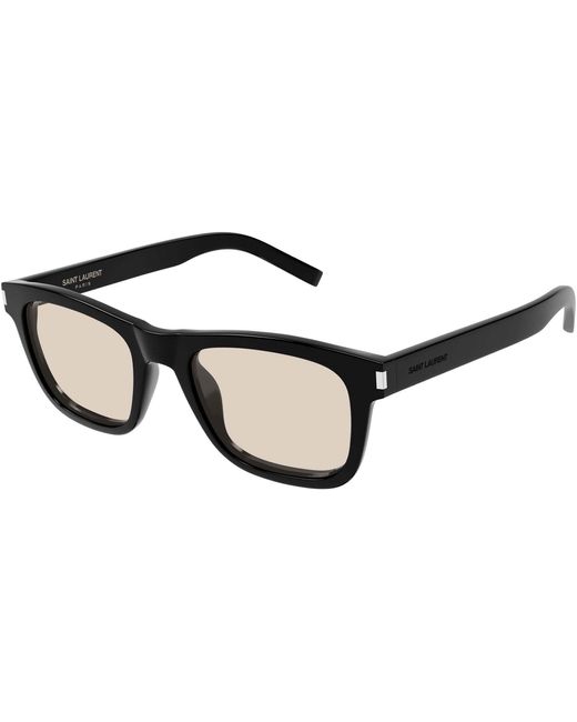 Saint Laurent Black Square-Frame Glasses