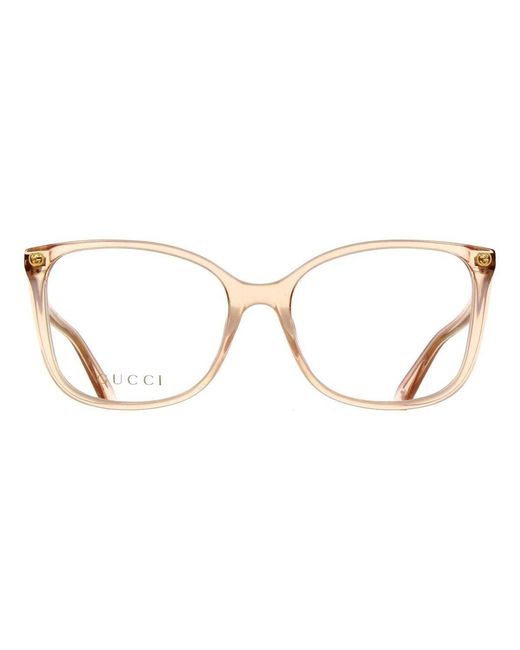Gucci Black Eyewear Gg0026O Rectangular Glasses And Frames