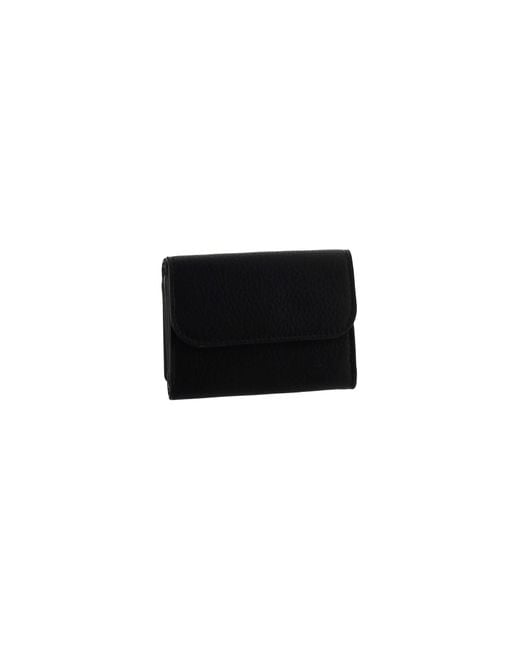 Chloé Black Alphabet Tri-Fold Compact Wallet