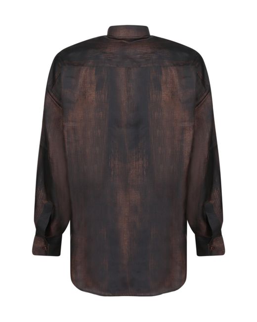 Costumein Gray Oversized Silk Shirt for men