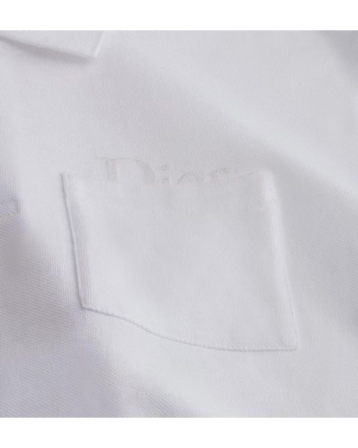 Dior White Polo Shirt, Relaxed Fit for men
