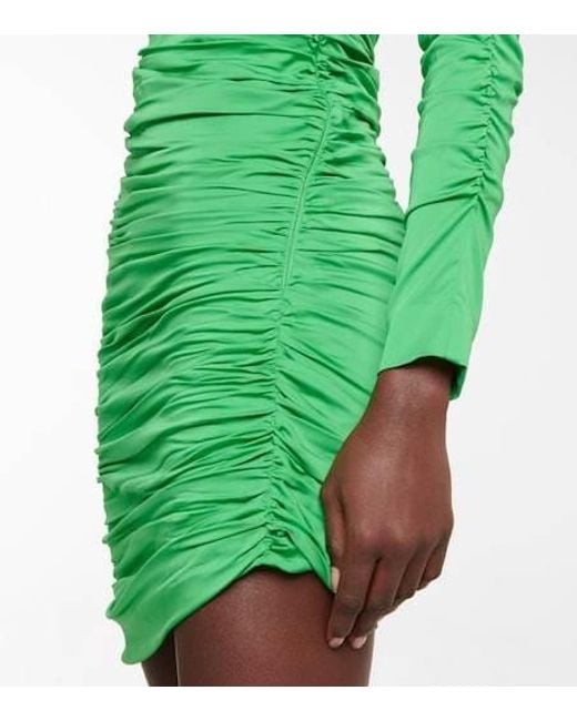 Stella McCartney Green Ruched Minidress