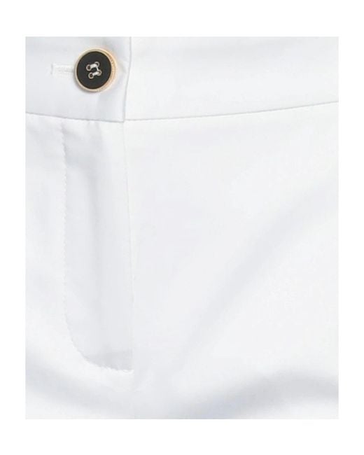 Dolce & Gabbana White Solid Color Side Stripe Casual Pants
