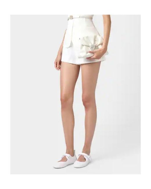 Roger Vivier White Efflorescence Mini Bag