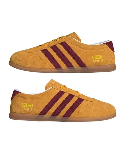 Adidas Orange Originals Gazelle Lo Pro Low-Top Sneakers