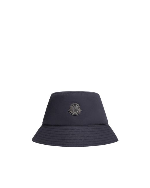 Moncler Blue Logo Patch Bucket Hat for men