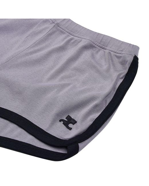 Courreges Gray Courrèges Contrast Mini Shorts
