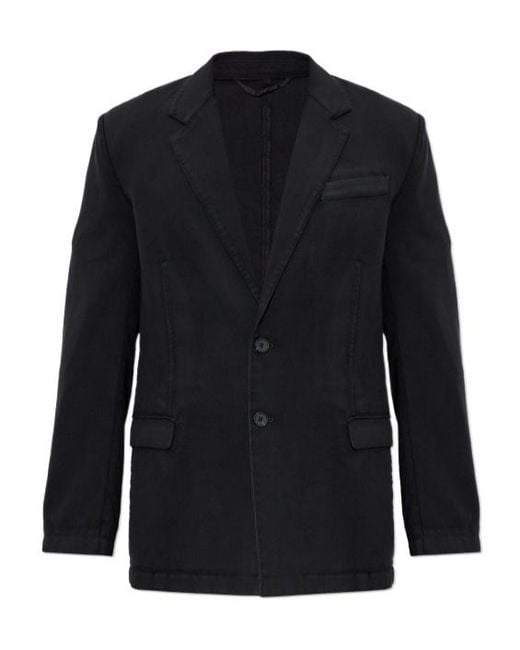 DIESEL Black Long-Sleeve Blazer for men