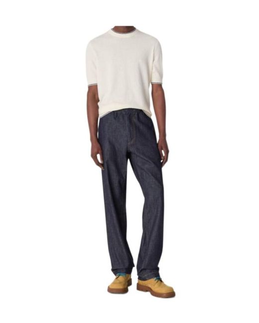 Bottega Veneta Blue Straight Jeans for men