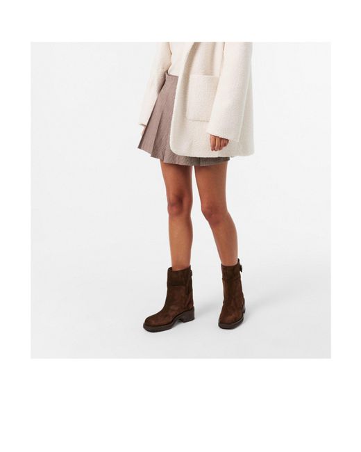 Jimmy Choo Brown Minimalist Fashion Ankle Boots